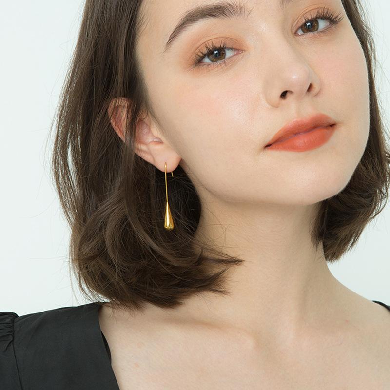 Женские ювелирные серьги из настоящего золота 14 карат, розовые серьги Aros Mujer Oreja, Orecchini, ювелирные изделия из желтого золота 14 карат, Bizuteria