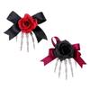 Cloth Ghost Claw Hair Clip Cosplay Supply Halloween Headwear Skeleton Hand Rose Hairpin  Children