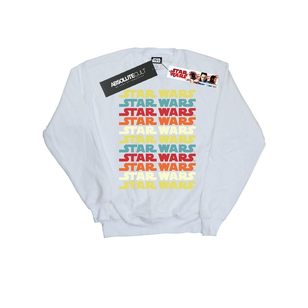 Star Wars Mens Retro Repeat Logo Sweatshirt