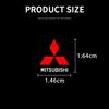 uldf10 Car Window Lift Button Sticker Steering Wheel Emblems Decal Car Styling for Mitsubishi ASX I200 Outlander Pajero Eclipse Lancer
