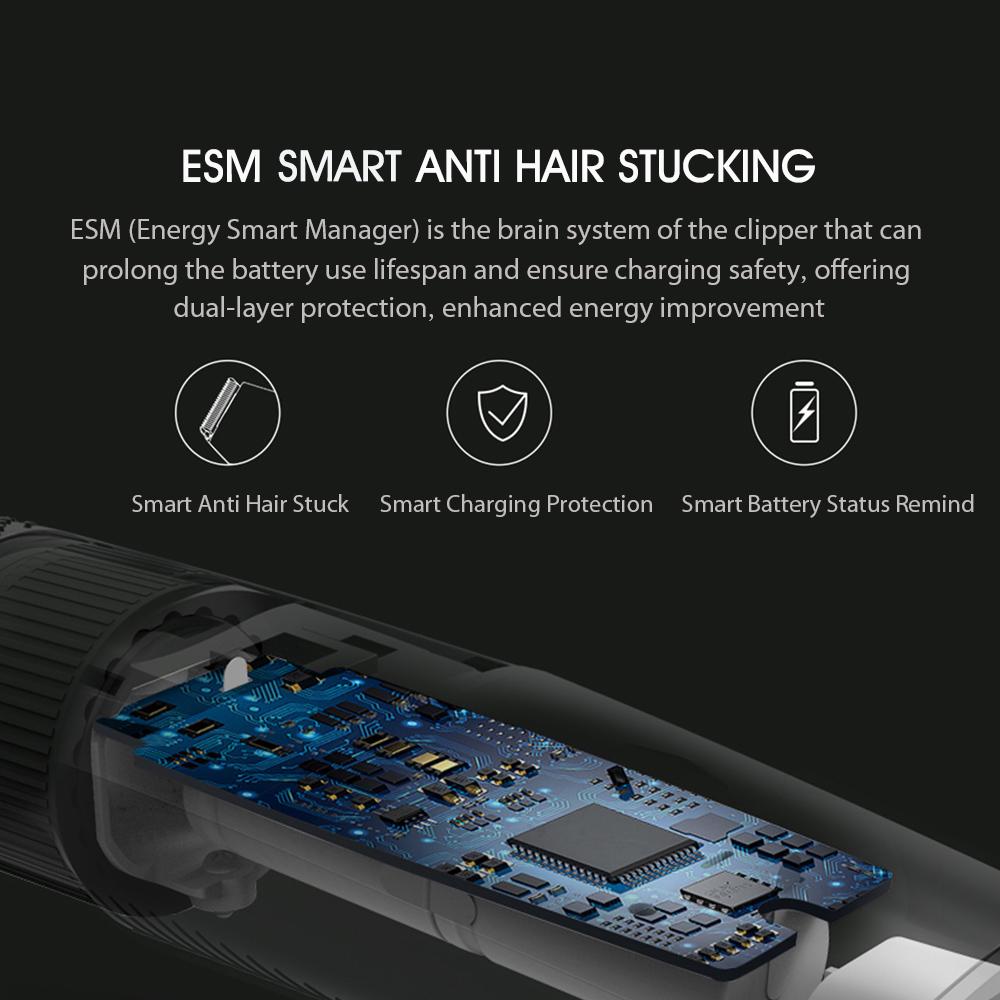 Электрическая машинка для резки волос Enchen Sharp3S с быстрой зарядкой через USB, малошумная прическа для волос