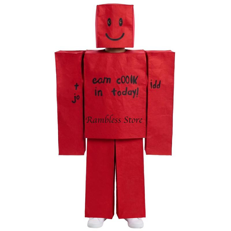 Children Roblox Cosplay Outfits for Halloween Kids Cartoon Games Roleplay Cos Costumes Noob Uniforms Set for Kids Gifts