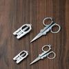 Foldable Scissors Portable Compact Cutting Tool for Travel Office Daily Use Craft Accessories Simple and Convenient
