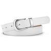 Women's Slim Faux Leather Belt with Pin Buckle - Simple Skinny Waistband for Dresses, Jeans, Pants - Student Fashion Accessory