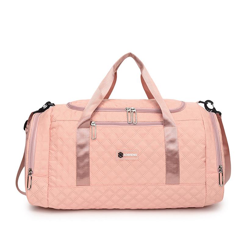 Модная, Простая, Большая Вместимость, Хранение Обуви, Портативная Дорожная Сумка для Выездов, Спортивная Сумка для Тренажерного Зала с Отделением для Сухих и Влажных Вещей, Можно Использовать для Надевания на Выдвижную Ручку