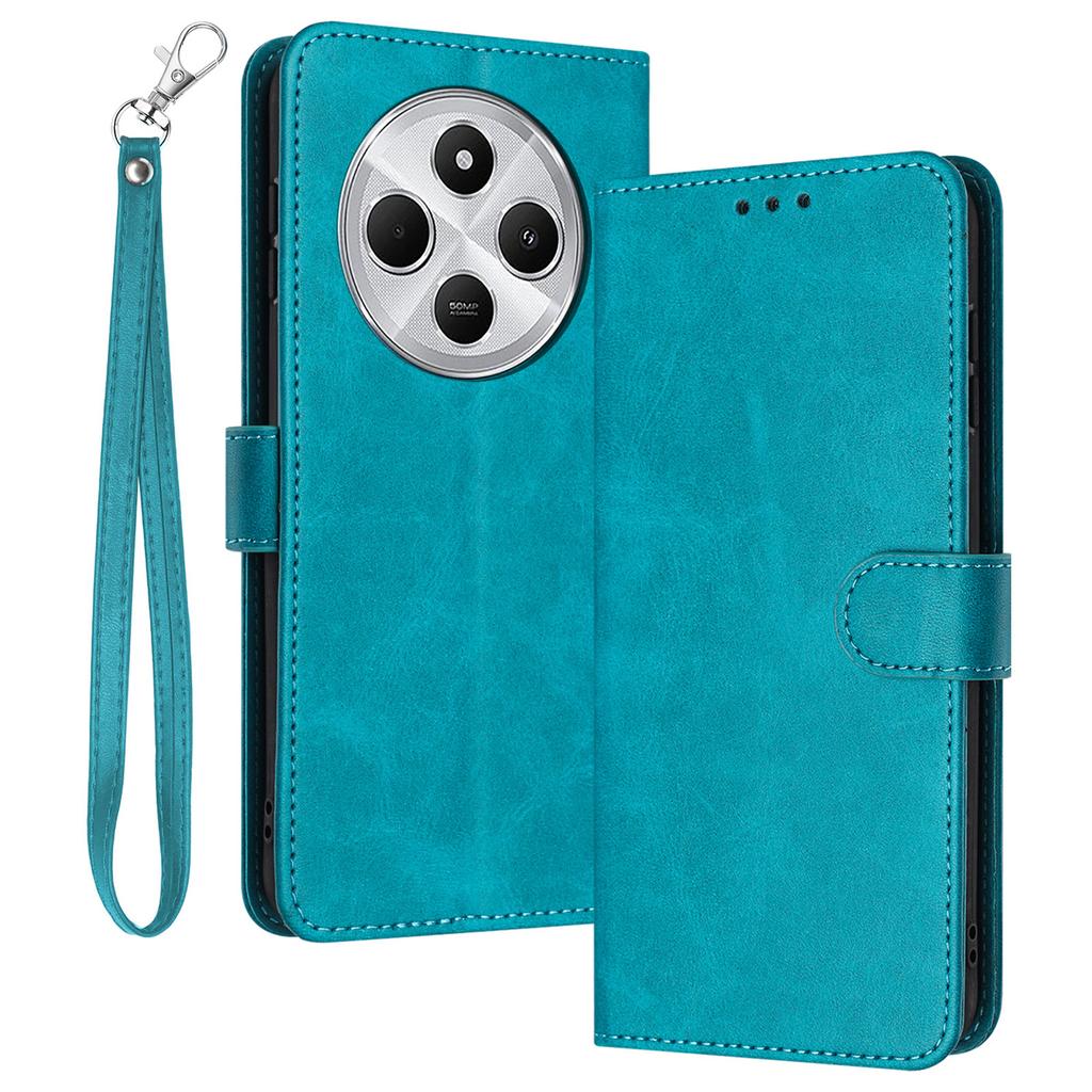 For Xiaomi Poco C75 4G/Redmi 14R 5G/14C 4G Case Flip Stand PU Leather Wallet Phone Cover Calf Texture
