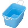 Shinki Gosei Tombo Square Basin, 36-Type, 36 Liters, No Drain Plug, Handle, Drawstring, Blue, 52cm Wide X 36cm Deep X 28.5cm High, Made In Japan