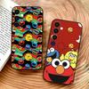 S-Sesame S-Street C-Cookie Elmo Чехол для телефона Samsung Galaxy A73,A72,A71,A70,A53,A52,A51,Другие Мягкий Черный Чехол