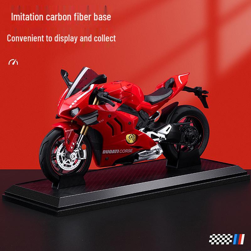 1:10 Sheka Di Racing Motorcycle Model with Sound, Light, and Shock Absorption Features