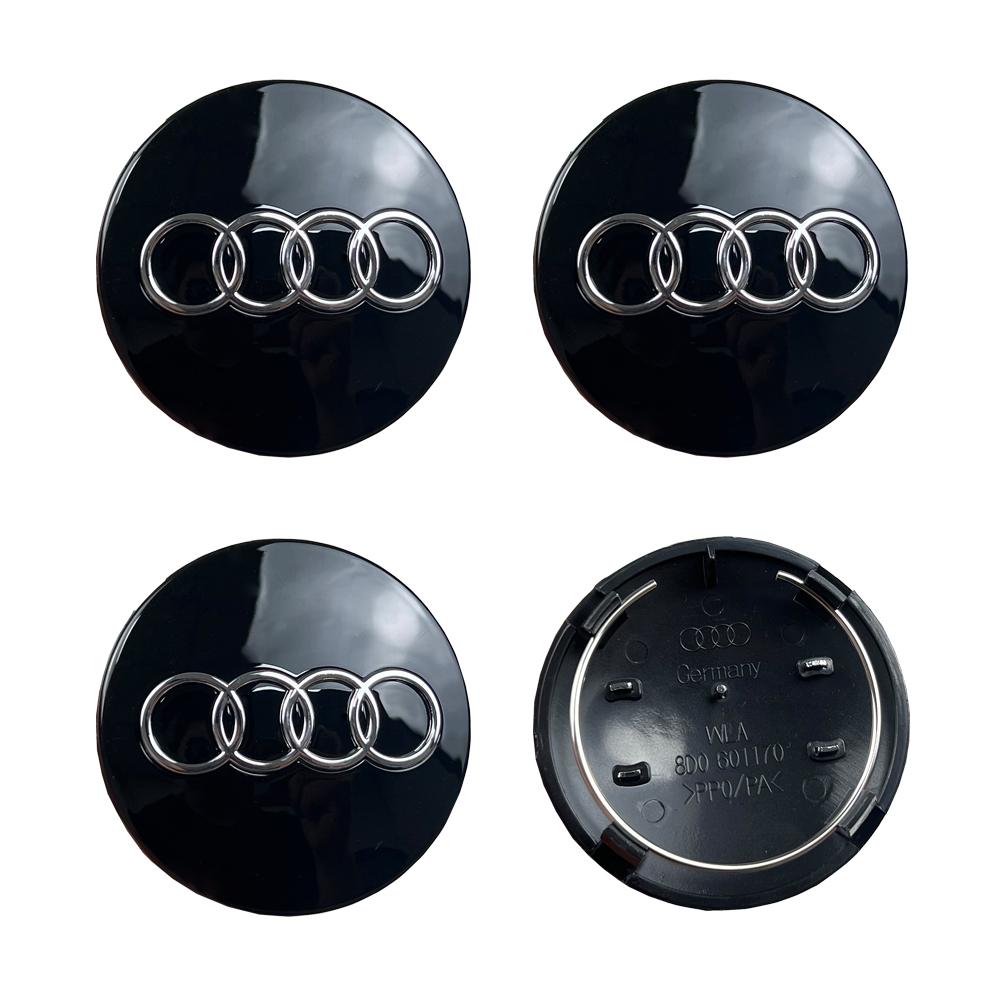 Для Audi 8V 4 шт. Для Audi A3 A4 A5 A6 A7 A8 S4 S6 A1 A2 Q5 Подходит 60 мм 61 мм 68 мм 69 мм Замена значка центральной заглушки ступицы колеса автомобиля