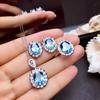 Color Treasure Ring Earrings Pendant Female