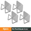 4PCS Kitchen Organizer Shelf Punch-Free Wall-Mounted Pot Cover Rack Under Cabinet Chopping Board Rack Cutting Board Storage Rack