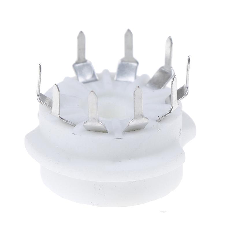 1 шт. Позолоченная 9-контактная керамическая ламповая панель для печатной платы, база для ламп 12AX7 12AU7 ECC83