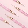 5Pcs Colorful Nail Art Liner Painting Brushes Ultra-thin Line Drawing Tool 7/9/11/15/25mm Details Manicure Nail Liners Pen Tool