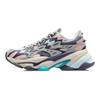 Li Ning CF Color Block Sports Shock Absorbation Rebound Low Top Lifestyle Casual Shoes Women Casual Shoes Purple Gray AGLR166-3