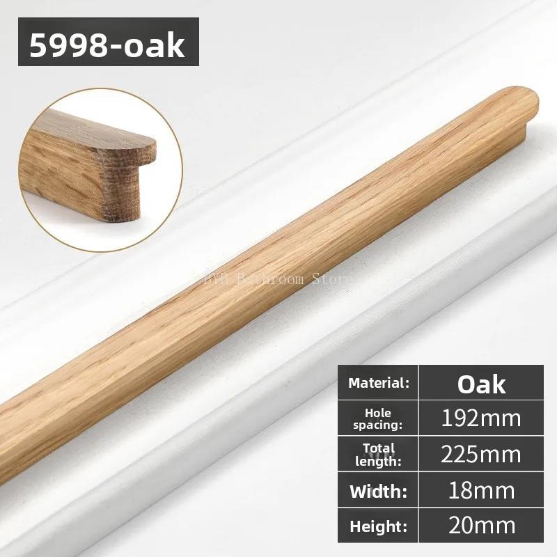 Long Wardrobe Pull Nordic Natural Wooden Furniture Handle Cabinets Kitchen Pulls Handles Cabinets and Drawers Dresser Knobs
