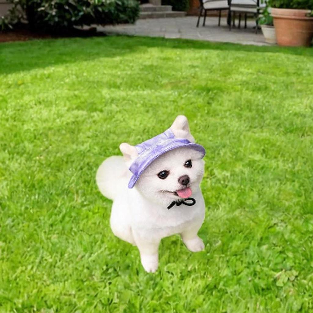 Собачья Бейсболка Кошачий Козырек Шляпа с Отверстиями для Ушей Дышащая Круглый Козырек Защита от Солнца Домашние Животные
