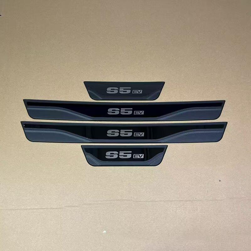Для MGS5 MG S5 EV 2024 2025 2026 2027 Автозапчасти Накладка на порог Защитная накладка на порог Защитный протектор Накладка на педаль Стайлинг автомобиля Аксессуары