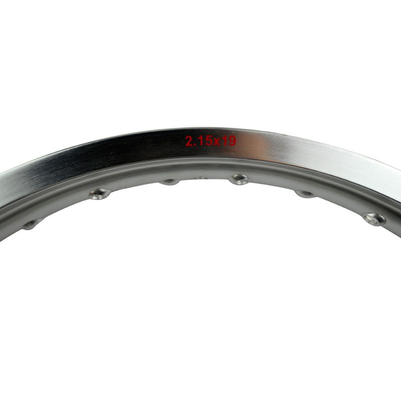Motorcycle Accessories Rims Wheel Circle 2.15x19 2.15 19 Inch 32/36 Spoke Holes 6061 Aviation Aluminum Strength Black/Silver