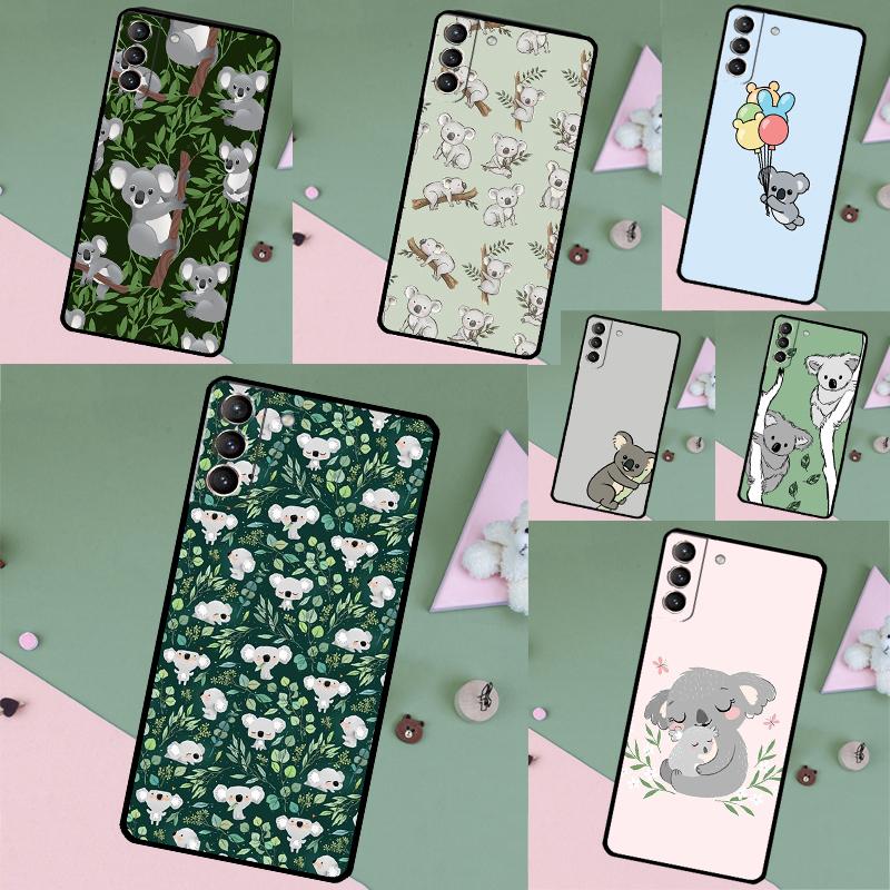 Cartoon Painting Animal Koala Case For Samsung Galaxy S26 Ultra S25 S24 S22 S21 S23 Ultra Plus S10 S20 S25 FE Phone Cover