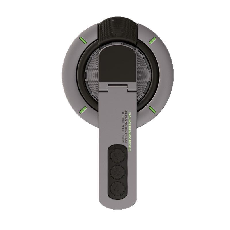 Dual-Sided Magnetic Finger Ring Phone Holder 360° Rotation Magsafe-Compatible Decompression Tool