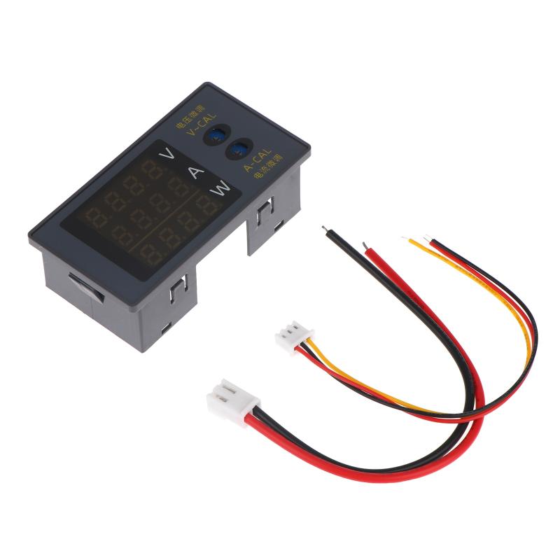 Four-Digit Digital Voltmeter Ammeter And Power Meter Dc 0-100V 10A 1000W Voltage And Current May Be Fine-Tuned