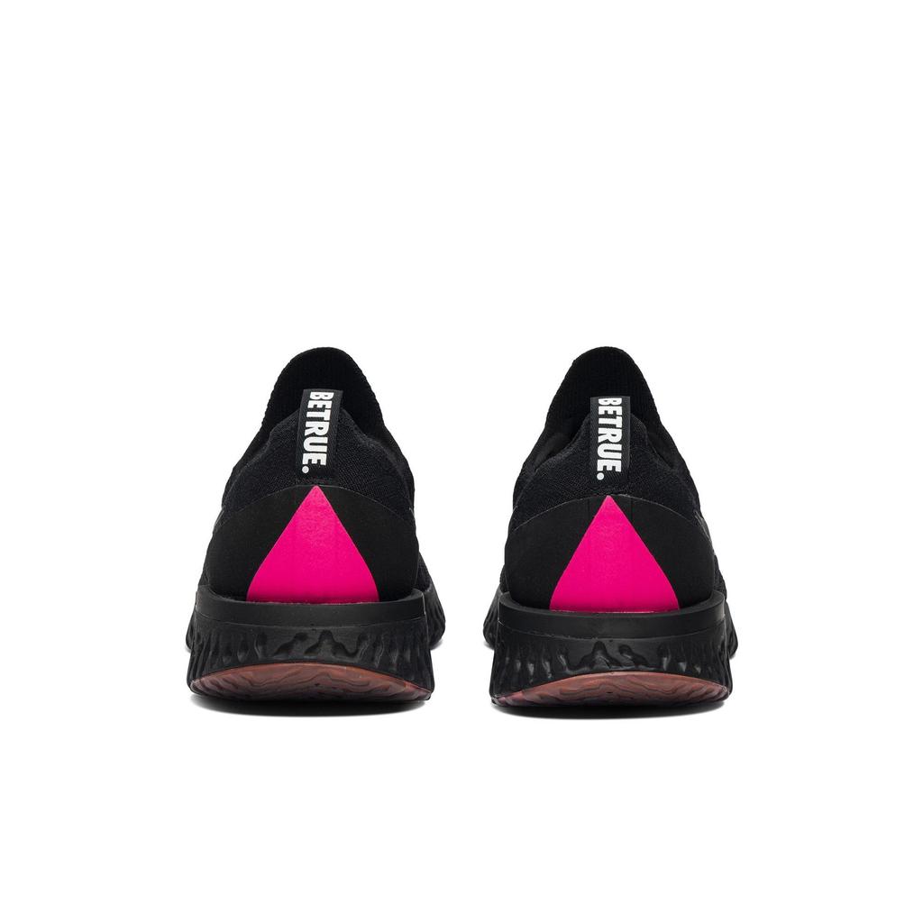Nike Epic React Flyknit 'Be True' (Unisex) Black / Black-Pink Blast-Purple Pulse Running Shoes AR3772 001
