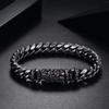 Stainless Steel Waterproof Anti Non Tarnish Vintage Cuban Link Bracelet Biker Rock Hip Hop Style for Men Punk Jewelry