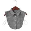 Linbaiway  Women Shirt Fake Collar Detachable Collars for Mens Striped Lapel Necklace False Collar Lapel Top Decorative