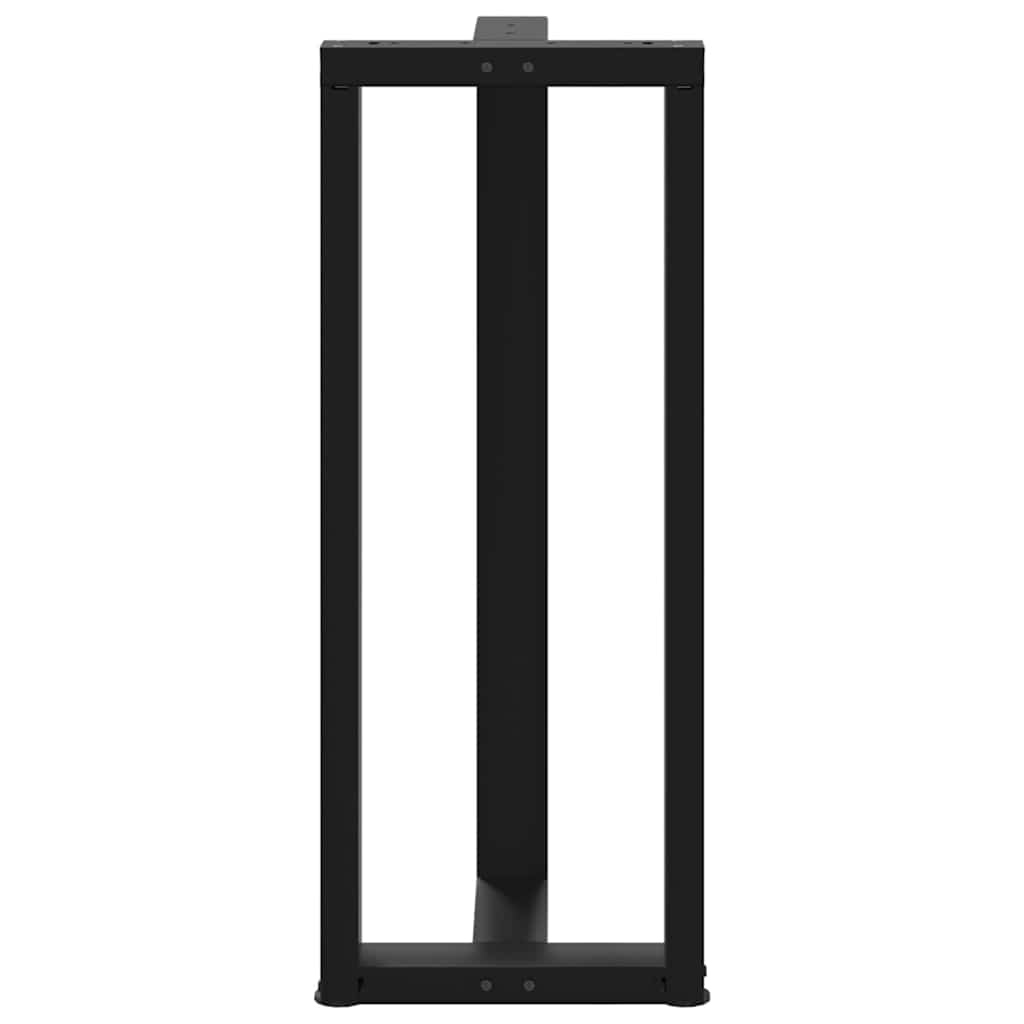 Vidaxl Nogi Do Stołu Barowego, 2 Szt., Czarne, 50X35X(100-101)Cm, Stal