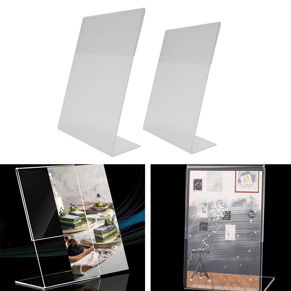 Photos Display Stand Tickets Transparent 7.5x11cm Business Cards