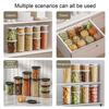 Контейнеры для хранения специй Yousheng в герметичной банке с разделительными отделениями, штабелируемая конструкция, удобный доступ, раздвижная крышка, коробка для хранения специй и закусок.