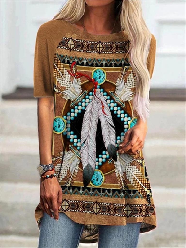 Elements Irregular Print Harajuka T Shirts Women Short Sleeve Summer Designer Casual Loose T-shirt O-Neck Female Tops Femme