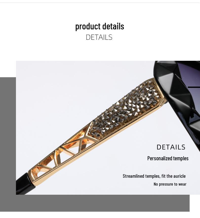 Женские солнцезащитные очки с поляризацией и стразами - Элегантная защита от УФ-лучей, Ретро стиль