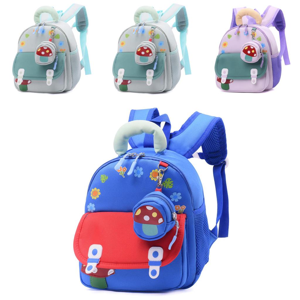 Kids Cartoon School Backpack For Preschoolers With Breathable Oxford Fabric For Boys And Girls