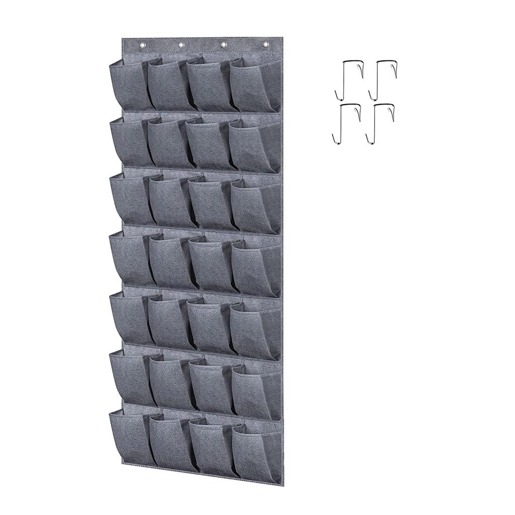 Non-Woven Door Hanging Bag 28-Pocket Wardrobe Organization Storage Case Large Capacity Socks Bras Organisers Holder
