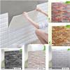 Self Adhesive Wallpaper Steric Waterproof Foam Wall 3D Brick Wall Panel Stickers Decorate Home Living Room