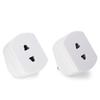 2 Pin to 3 Pin Electric Shaver Adaptor Socket Plug EU to UK Converter - White