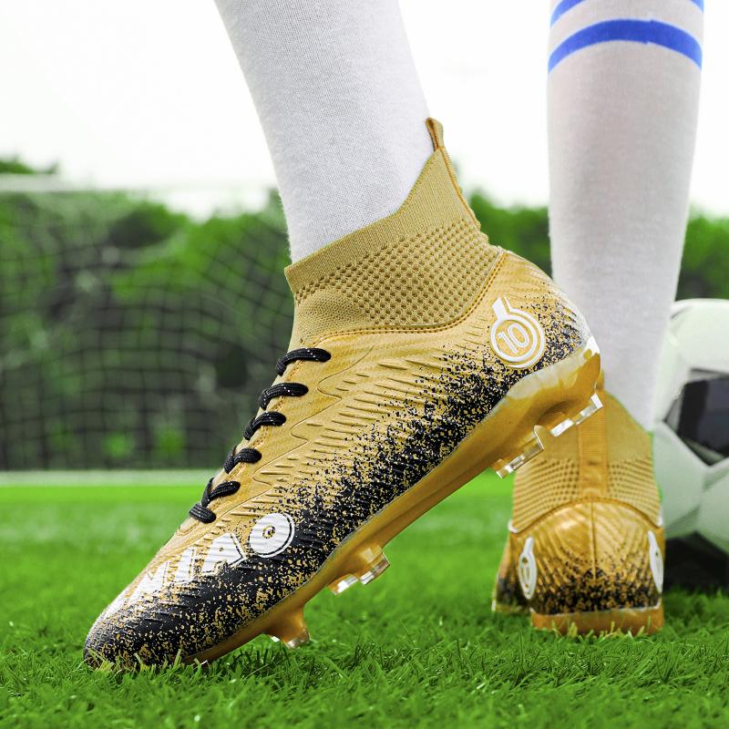 33-46 футбольные бутсы унисекс, высокоэластичные носки на шнуровке, тренировочный искусственный капитан, детские футбольные бутсы для тренировок на открытом воздухе