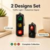 2/1PCS Traffic Light Magnetic Refrigerator Stickers Traffic Toy Pedestrian Light Creative Magnetic Decoration Accessories Gifts