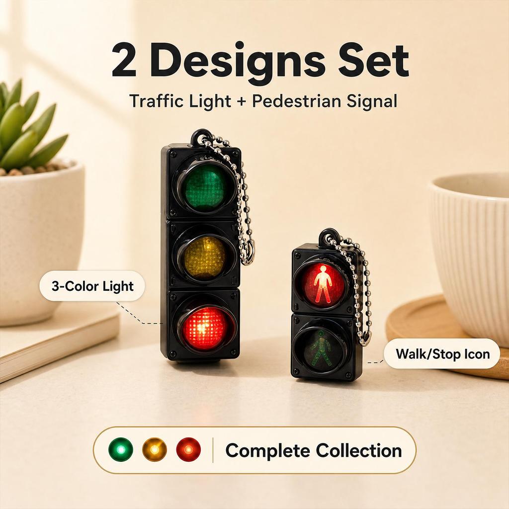 2/1PCS Traffic Light Magnetic Refrigerator Stickers Traffic Toy Pedestrian Light Creative Magnetic Decoration Accessories Gifts
