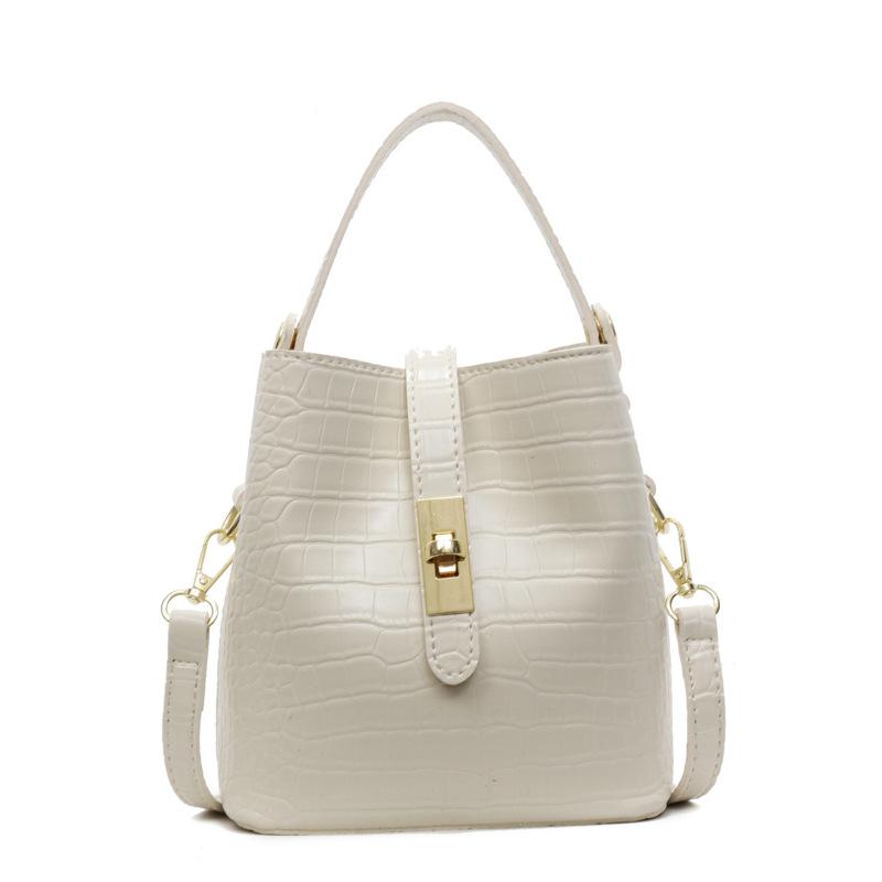 Сумка-ведро с каменным узором, новая модная повседневная простая на плечо, через плечо, портативная сумка-ведро для женщин