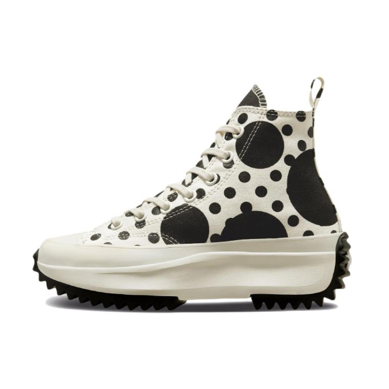 Converse Кеды унисекс парусиновые высокие на платформе Run Star Hike для повседневной носки, универсальные, черно-белые