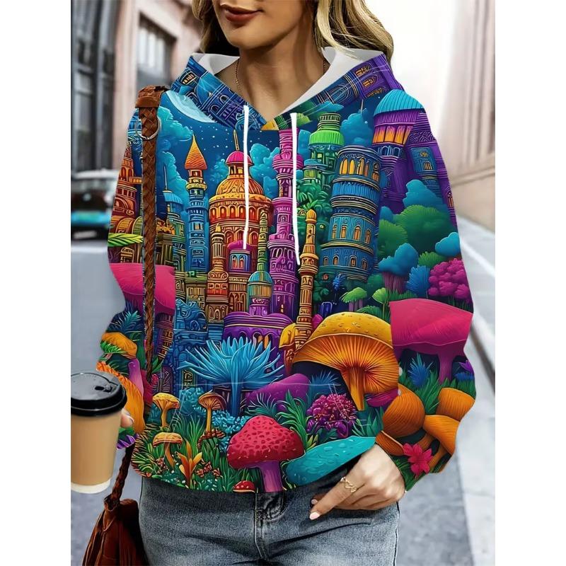Women's Autumn and Winter Christmas Tree 3D Printed Hooded Is Fashionable, Comfortable and Versatile Hoodies & Sweatshirts (women’s)