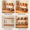 Freestanding Countertop Organizer Shelf Easy Access Tabletop Cup Holder  Kitchen Use