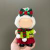 Christmas Costume Set 17cm Doll Outfit Santa Claus Clothes Santa Hat Dress Accessories Cute Dress Up Costume Set for Xmas Holiday Winter Gifts