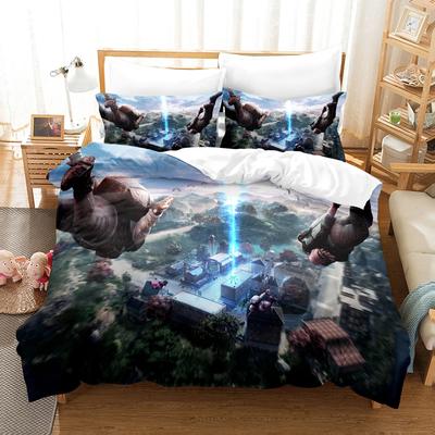 3D Печать Игра Battlegrounds PUBG 2_3шт Комплект Постельного Белья Мальчики Девочки Полуторный Двуспальный Размер Пододеяльник Наволочка Кровать Дети Взрослые Домашний Текстиль