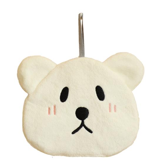 Подвесное полотенце для протирания без флуоресцентных агентов Сухие руки с антипригарным маслом Удобное подвесное полотенце с милым медведем и уткой Хозяйственные принадлежности