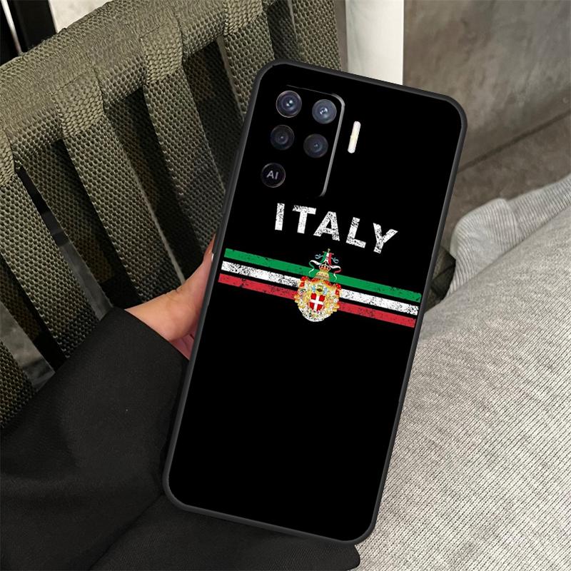 Italy Flag Case For Oppo A58 A18 A38 A78 A98 A17 A77 A80 A40 A60 A16 A76 A96 A74 A94 A54 A15 A57S Cover