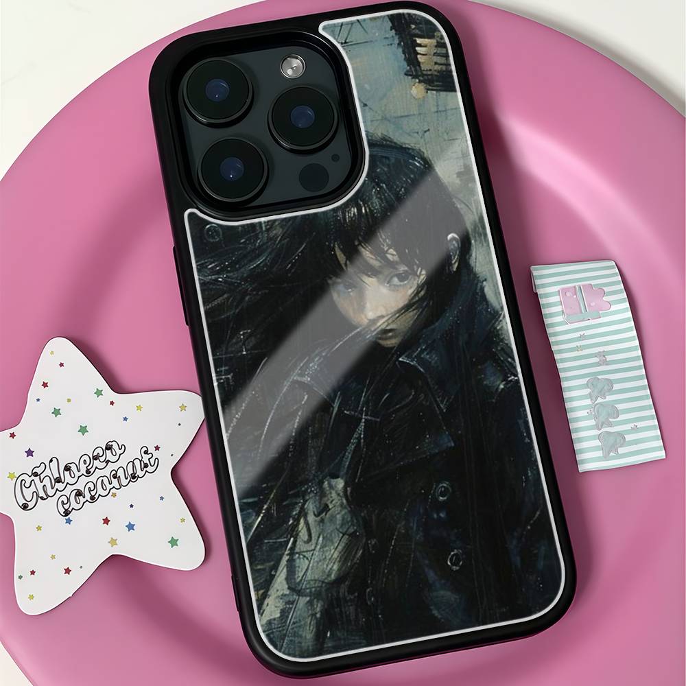Crying goodbye Phone Case For iphone 17 Air 16 15 14 13 12 11Pro Max plus Hard Plastic PC+TPU cover